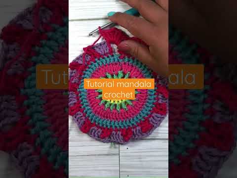 Tutorial mándala crochet #yarnyfibersisters #crochet #knitting #doily #mandalafriday