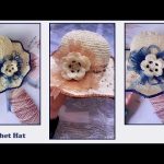 Wonderful and  Crochet Summer Hat 😘🥰 Easy and Simple for Beginner | Knitting Hand Work