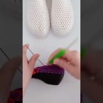 NICE IDEA😍 Very beautiful and easy Sneaker crochet knitting #757