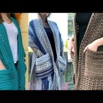 Top  Crochet Handknitted Pocket Shawl Designs & ideas | handknitting and crochet PONCHO DESIGNS,