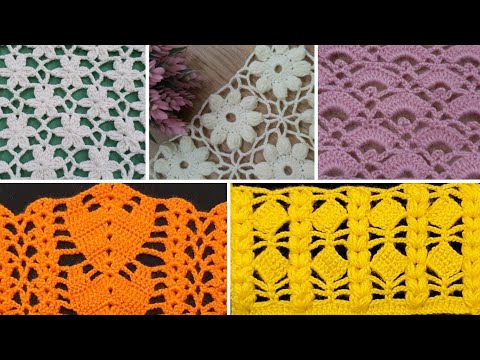 Different easy crochet knitting patterns / Easy crochet knitting pattern