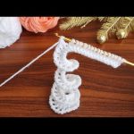 Woww!…😇 Muy Hermosa.. Very Beautiful Tunisian Crochet Burgeon Rose Flower Marking Model..