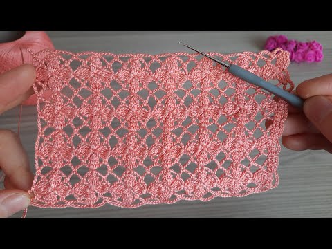 SUPERB floral crochet knitting pattern lace making, step-by-step explanation for beginners.