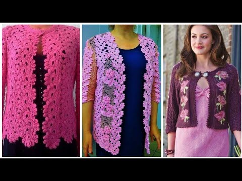 BEST AND NEWEST VINTAGE CROCHET FASHION KNITTING CARDIGAN VEST JACKET DESIGNE