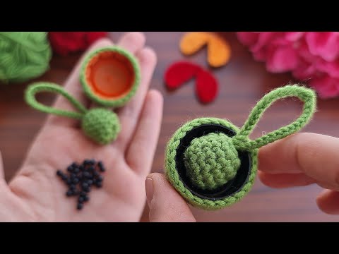 Wow !! Super easy, very useful crochet ladybug keychain. sell and give as a gift.