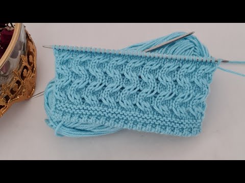 Easy Two Needle Knitted Vest Cardigan Beret Model ✔️ Knitting Crochet