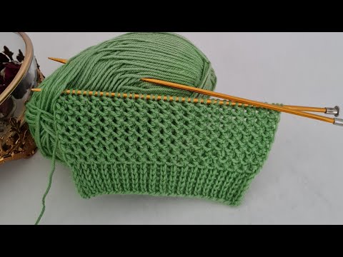 Easy Two Needle Knitted Vest Cardigan Shawl Model✔️Knitting Crochet