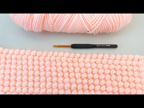 👌🏻 Popcorn baby blanket pattern/ a great crochet knitting pattern for knitting beginners/ crochet