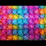 SUPER EASY Crochet Stitch For Blankets And Scarfs / Zipper Puff