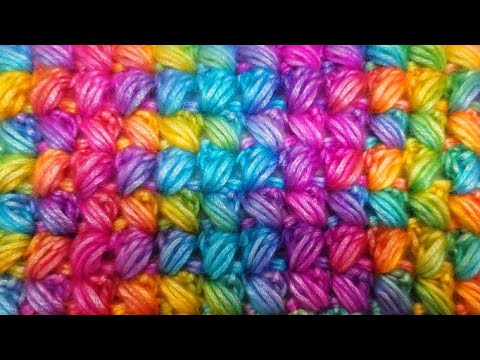 SUPER EASY Crochet Stitch For Blankets And Scarfs / Zipper Puff