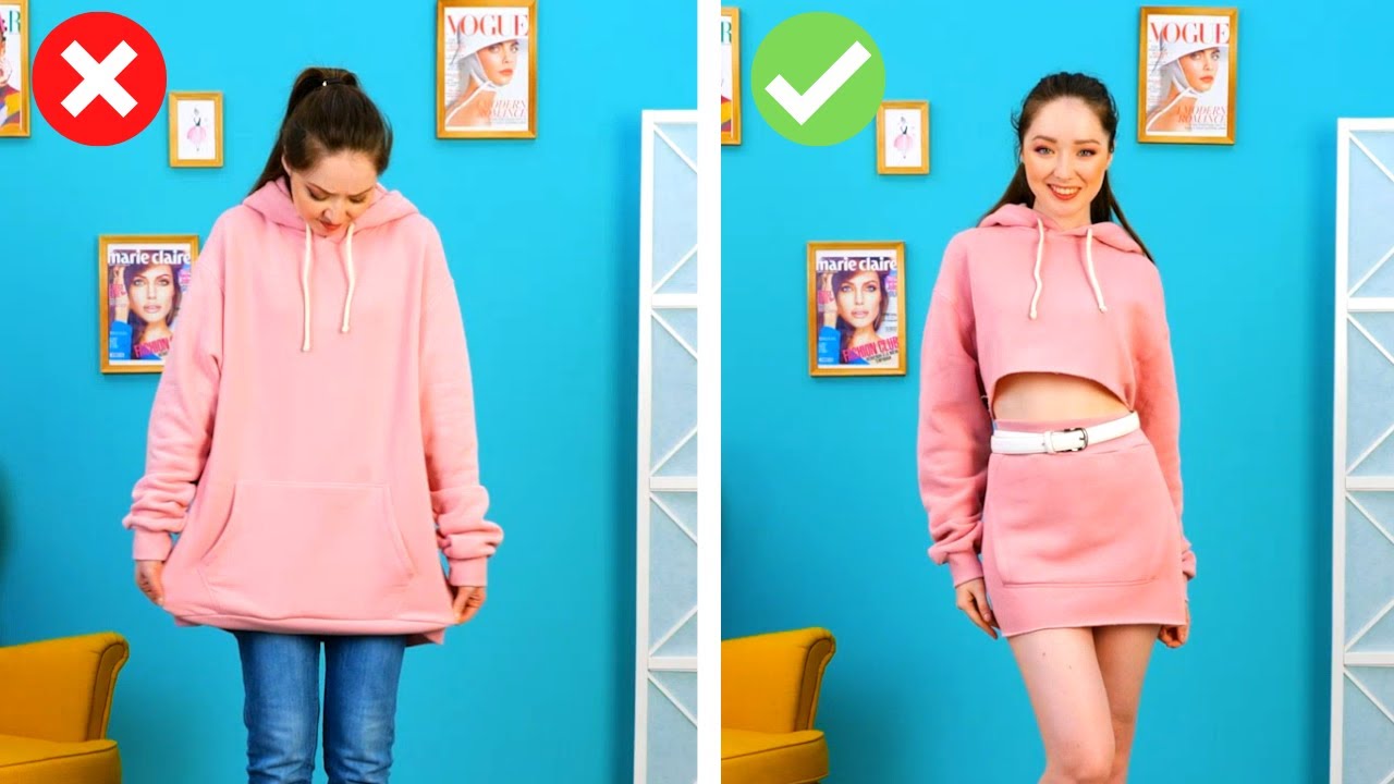 40 CLOTHES TRANSFORMATION IDEAS || 5-Minute Stylish Ideas For Gi