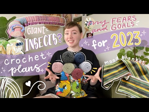 making a mood/mental health blanket + my other crochet & knitting plans for 2023