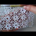 WONDERFUL Very Beautiful Flower Patterned Crochet Filet Etol Shawl and Cover Model Tığ işi örgü