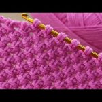Super easy basket knitting Tunisian crochet pattern explanation #tunisiancrochet #crochet