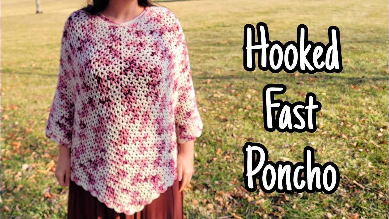 QUICK And EASY Crochet Poncho Tutorial