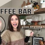COZY WINTER COFFEE BAR DECORATE WITH ME | NEUTRAL KITCHEN DECOR