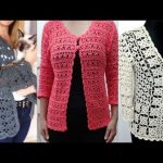 Elegant & Classy Crochet Knitting Cardigan embroidered best vest Designe #trendy