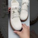NICE IDEA😍 Very beautiful and easy Sneaker crochet knitting #1156