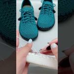 NICE IDEA😍 Very beautiful and easy Sneaker crochet knitting #1152