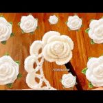 Amazing Wow knitting crochet rose so easy Making