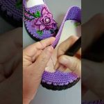 NICE IDEA😍 Very beautiful and easy Sneaker crochet knitting #1062