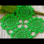 CROCHET LATEST and UNUSUAL Lace Motif Runner, Shawl, Blouse, tablecloth Model