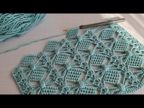 Wow!. Amazing! Super Easy 3D how to make eye catching crochet/Everyone who saw it loved it.Muhteşem