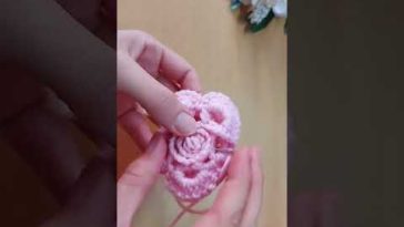 Amazing very easy crochet rose knitting🌹🌹