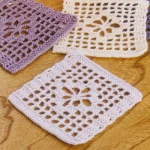 Crochet teaching (1) square coaster