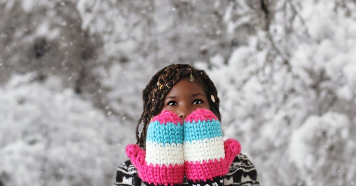 The Artic Night Crochet Mittens