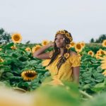 How To Crochet Tiered Sunflower Headband.