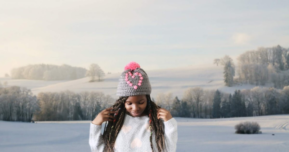 The Heart Puff Crochet Hat.