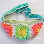 Crochet Red Heart Granny Fanny Bag