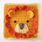 Lion Crochet Square – Repeat Crafter Me