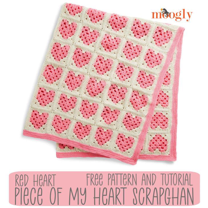 Piece of My Heart Crochet Scrapghan Blanket