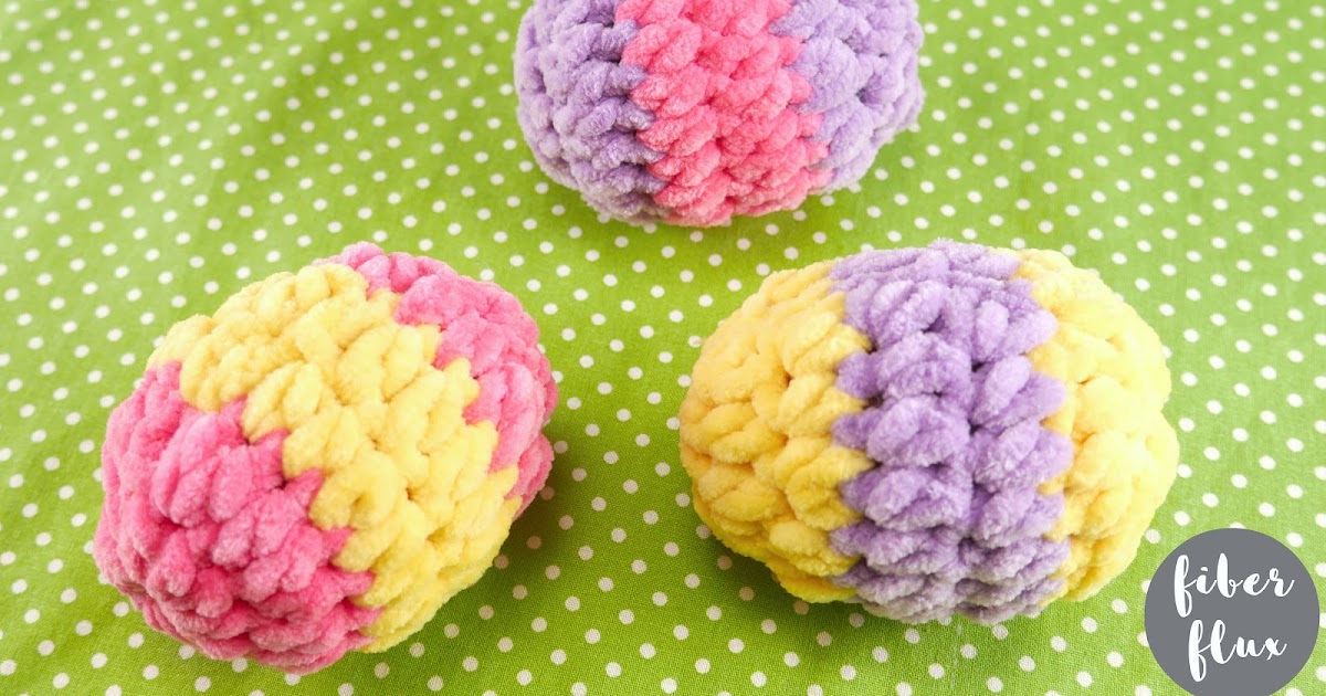 Plushy Easter Eggs, Free Crochet Pattern + Full Video Tutorial