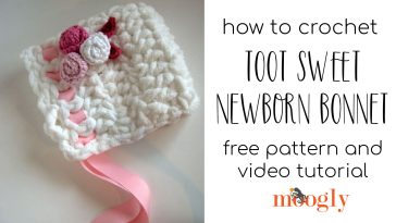 Toot Sweet Newborn Bonnet Tutorial