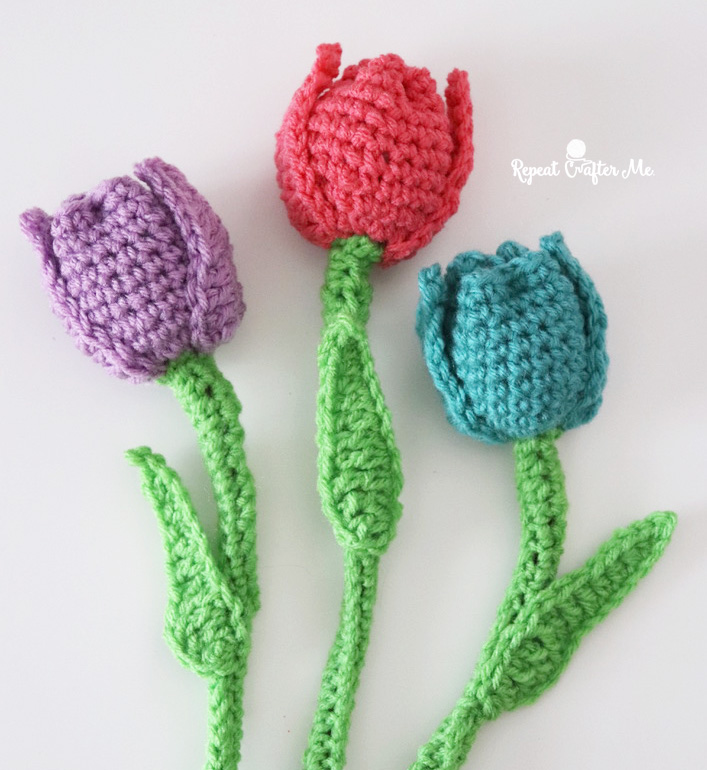 Crochet Tulip Flower – Repeat Crafter Me