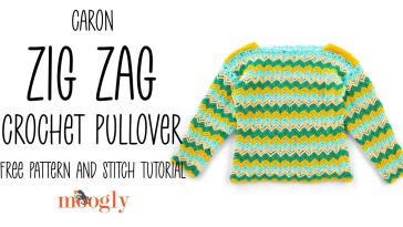Zig Zag Crochet Pullover: Free Pattern and Tutorial
