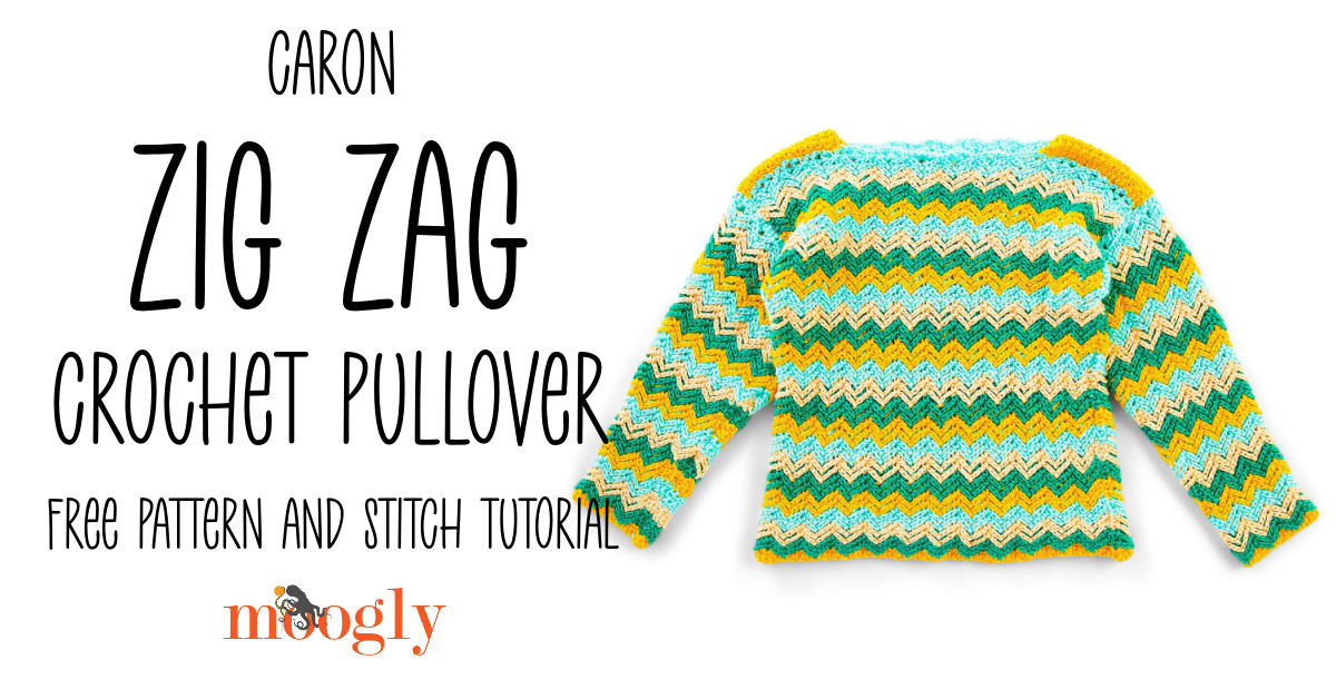Zig Zag Crochet Pullover: Free Pattern and Tutorial