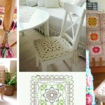 15+ Crocheted Chair Cover Ideas