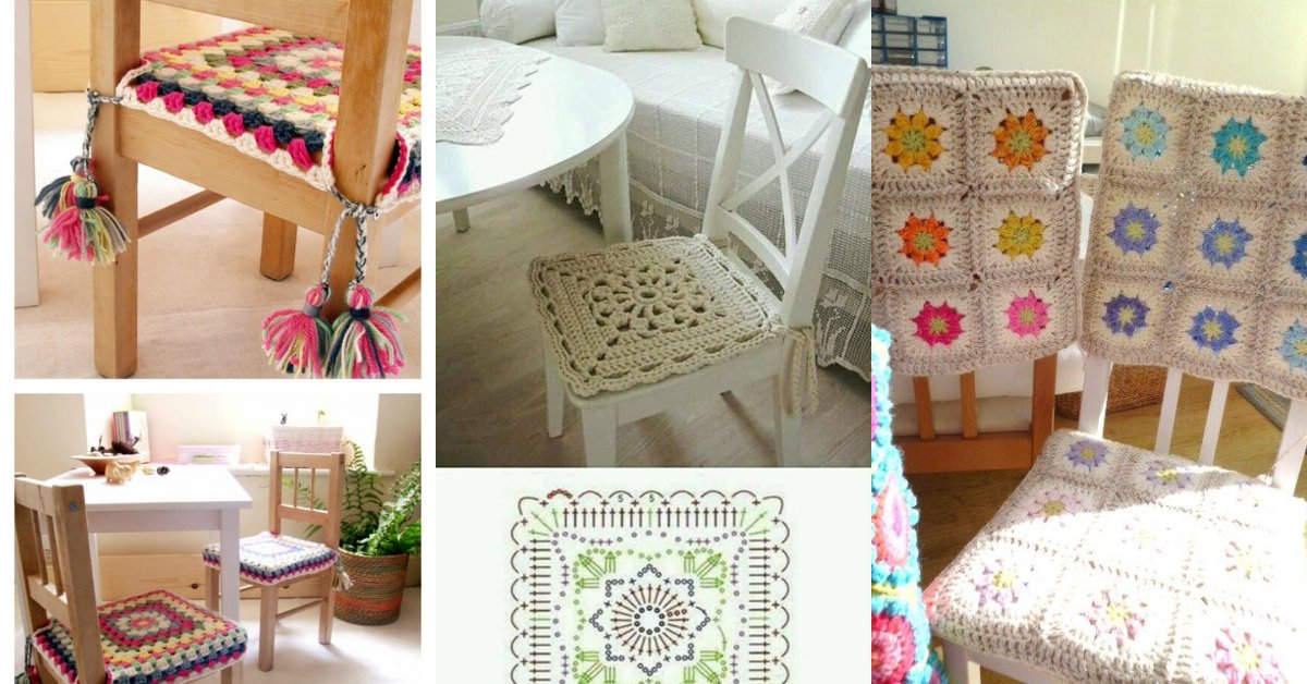 15+ Crocheted Chair Cover Ideas