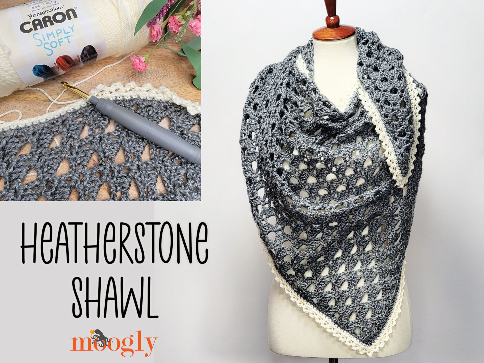 Heatherstone Shawl – Free Crochet Pattern on Moogly