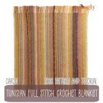 Tunisian Full Stitch Crochet Blanket: Free Pattern and Tutorial