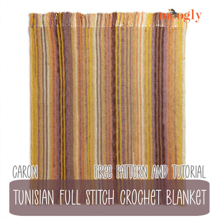 Tunisian Full Stitch Crochet Blanket: Free Pattern and Tutorial