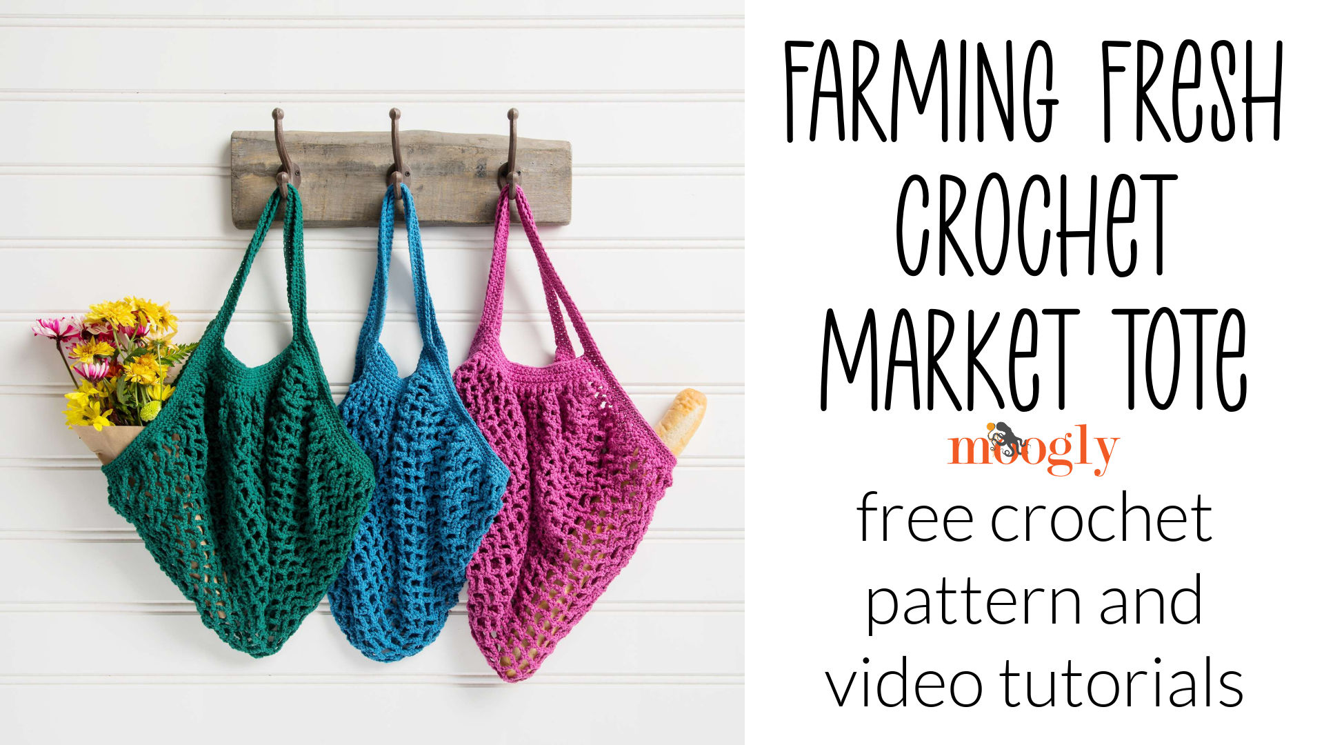 Farming Fresh Crochet Market Tote: Free Pattern and Tutorial