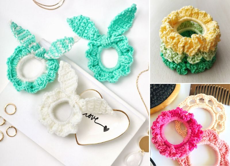 Fun Beginner-Friendly Crochet Scrunchies –