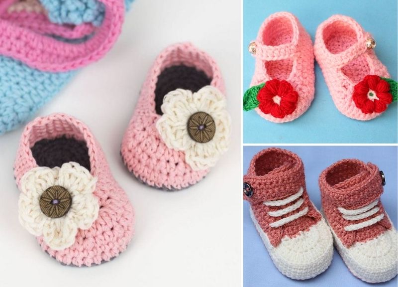 Cute Crochet Baby Booties – Pattern Center