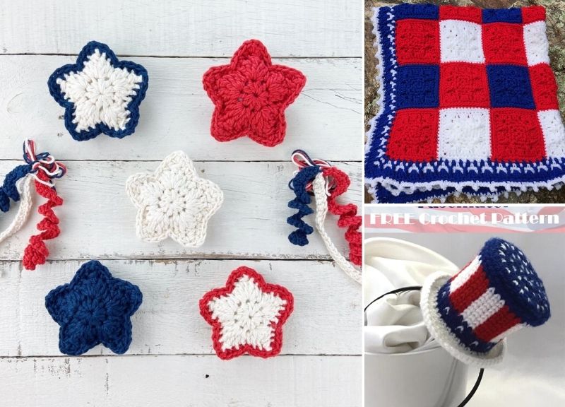 Fun 4th of July Patriotic Crochet Patterns