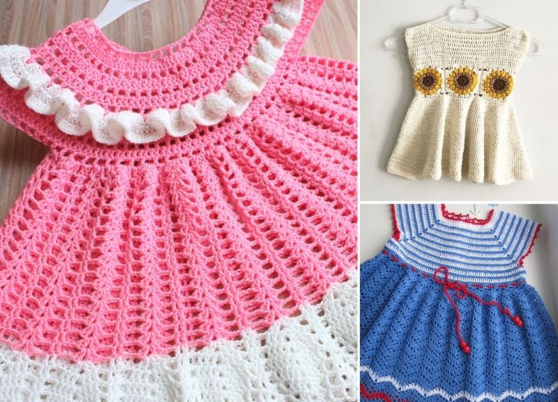 Sweet And Easy Crochet Baby Dresses